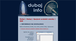 Desktop Screenshot of dubaj-info.cz